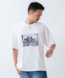 PHOTO プリント 半袖Tシャツ