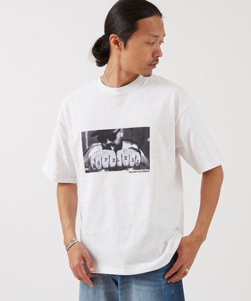 improves（インプローブス）の「PHOTO プリント 半袖Tシャツ（Tシャツ/カットソー・メンズ・ホワイト系3/ホワイト系/ホワイト系2/ホワイト系1/ホワイト系6/ホワイト系4/ホワイト/ホワイト系5・X-LARGE/LARGE/MEDIUM/SMALL）」の10枚目の写真