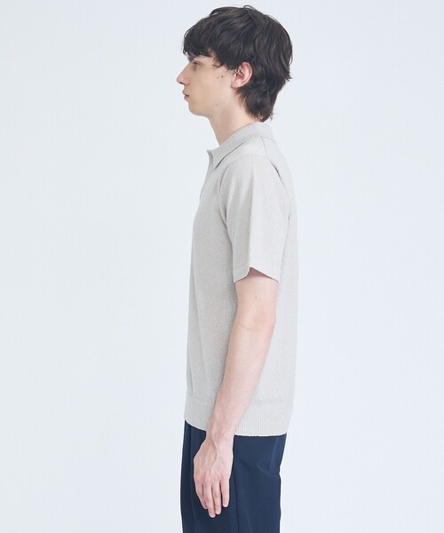 ABAHOUSE GRAY(アバハウスグレイ)の「ブークレー スキッパーポロシャツ(ポロシャツ・メンズ・ブルー/ブラック/モスグリーン/ライトグレー・50/48/46)」の6枚目の写真