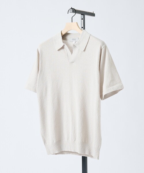 ABAHOUSE GRAY(アバハウスグレイ)の「ブークレー スキッパーポロシャツ(ポロシャツ・メンズ・ブルー/ブラック/モスグリーン/ライトグレー・50/48/46)」の14枚目の写真