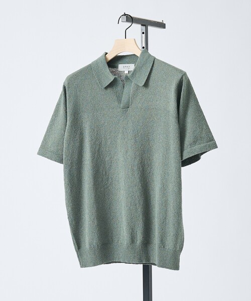 ABAHOUSE GRAY(アバハウスグレイ)の「ブークレー スキッパーポロシャツ(ポロシャツ・メンズ・ブルー/ブラック/モスグリーン/ライトグレー・50/48/46)」の20枚目の写真