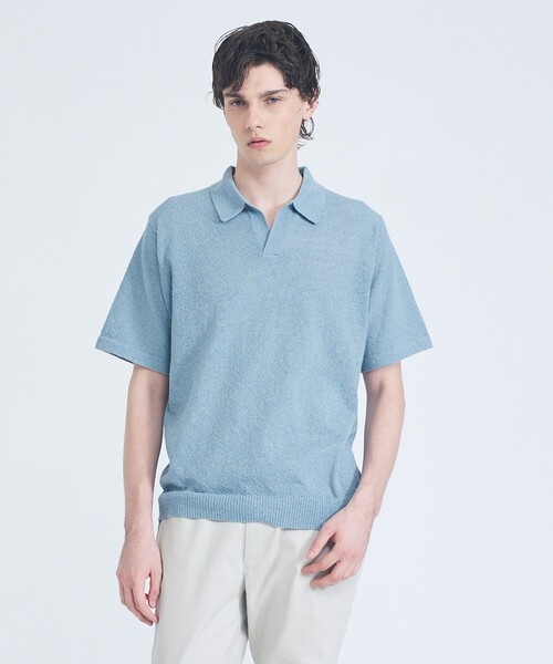 ABAHOUSE GRAY(アバハウスグレイ)の「ブークレー スキッパーポロシャツ(ポロシャツ・メンズ・ブルー/ブラック/モスグリーン/ライトグレー・50/48/46)」の17枚目の写真