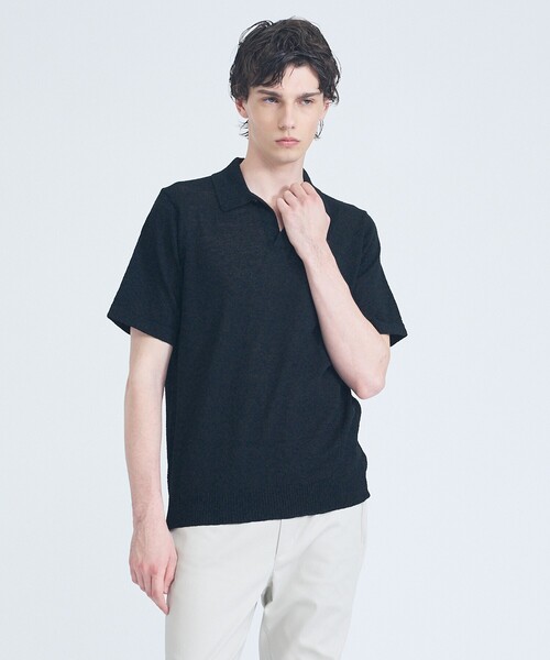 ABAHOUSE GRAY(アバハウスグレイ)の「ブークレー スキッパーポロシャツ(ポロシャツ・メンズ・ブルー/ブラック/モスグリーン/ライトグレー・50/48/46)」の12枚目の写真