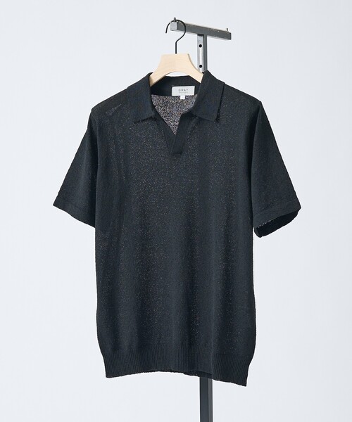 ABAHOUSE GRAY(アバハウスグレイ)の「ブークレー スキッパーポロシャツ(ポロシャツ・メンズ・ブルー/ブラック/モスグリーン/ライトグレー・50/48/46)」の10枚目の写真