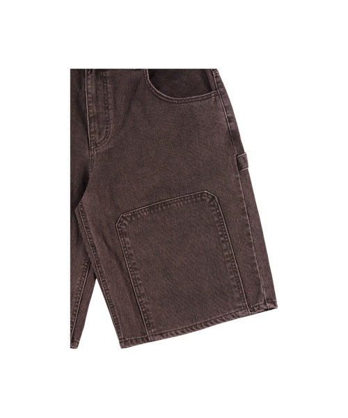 ERTR（イーアールティーアール）の「Carpenter Buckle Bermuda Denim Pants Brown（その他パンツ・レディース・その他・SMALL/MEDIUM/LARGE）」の4枚目の写真