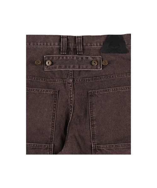 ERTR（イーアールティーアール）の「Carpenter Buckle Bermuda Denim Pants Brown（その他パンツ・レディース・その他・SMALL/MEDIUM/LARGE）」の5枚目の写真