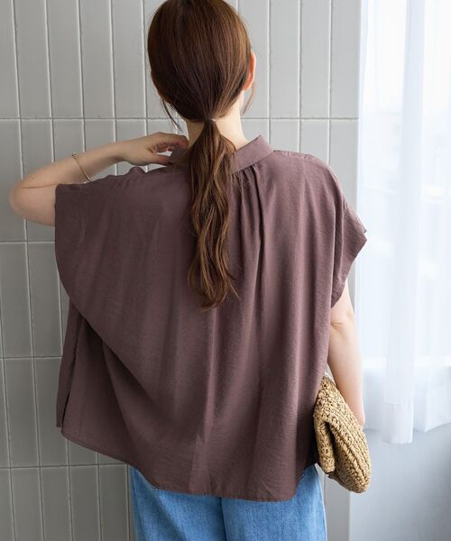le.coeur blanc（ルクールブラン）の「【二の腕カバー】ヴィンテージライクフレンチブラウス（シャツ/ブラウス・レディース・オフホワイト/ブラウン/ネイビー/オレンジ/ライトブルー・38）」の11枚目の写真