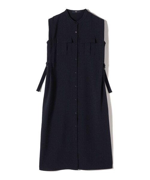 SHIPS Colors(シップス カラーズ)の「SHIPS Colors:〈手洗い可能〉サイド ベルト シャツ ワンピース◇(シャツワンピース・レディース・ネイビー/ベージュ/ブラウン・ONE SIZE)」の5枚目の写真