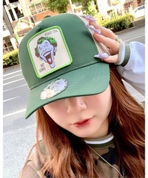 E-COME（イーカム）の「ジョーカー メッシュキャップ［WN-MCP01 THE JOKER WAPPEN TRUCKER CAP GREEN］（キャップ）」