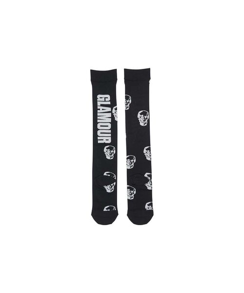 HYSTERIC GLAMOUR（ヒステリックグラマー）の「SKULL シアーハイソックス（ソックス/靴下・レディース・ブルー/ホワイト/ブラック・FREE）」の6枚目の写真