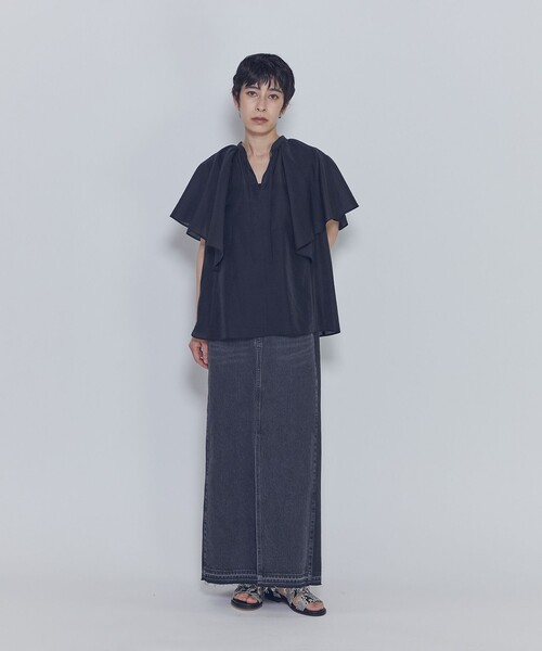 1er Arrondissement(プルミエアロンディスモン)の「ブラックデニムスカート(デニムスカート・レディース・ブラック系その他3・38/36)」の13枚目の写真