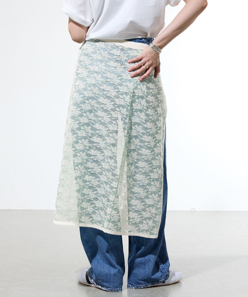 IENA(イエナ)の「《一部店舗限定》フラワージャガード ラップスカート(スカート・レディース・ピンク/グリーン・FREE)」の17枚目の写真