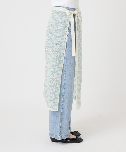 IENA(イエナ)の「《一部店舗限定》フラワージャガード ラップスカート(スカート・レディース・ピンク/グリーン・FREE)」の5枚目の写真