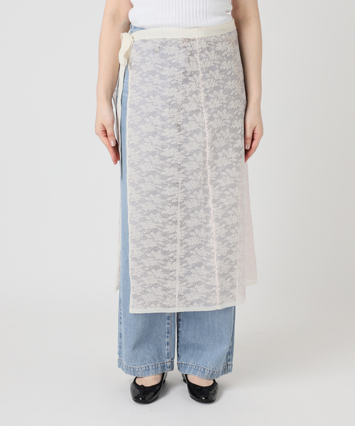 IENA(イエナ)の「《一部店舗限定》フラワージャガード ラップスカート(スカート・レディース・ピンク/グリーン・FREE)」の11枚目の写真