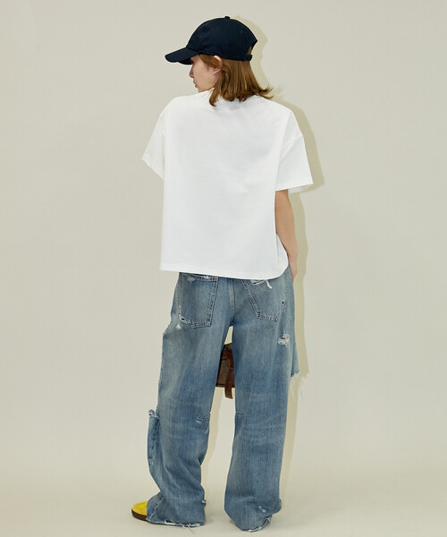 PUBLUX(パブリュクス)の「PUBLUX/パブリュクス <接触冷感>クール ポンチ ヘンリーネック Tシャツ 限定展開(Tシャツ/カットソー・レディース・チャコールグレー/グレー/オフホワイト/ベージュ・フリ-)」の16枚目の写真