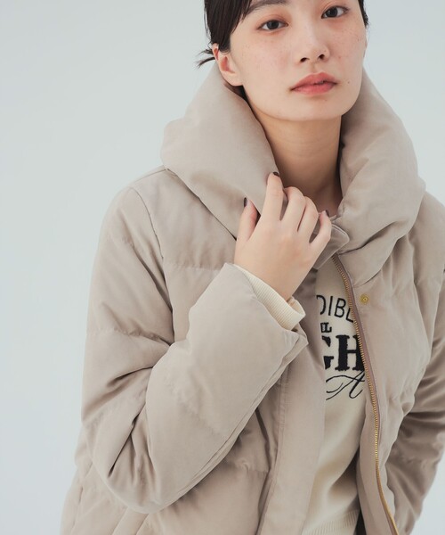 BEAMS HEART(ビームスハート)の「ボリュームネック ダウン(ダウンジャケット/コート・レディース・ホワイト系その他5/ネイビー/ベージュ・SMALL/MEDIUM)」の3枚目の写真
