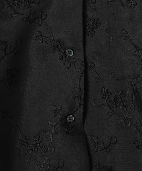 LEPSIM(レプシィム)の「3D刺繍開襟シャツ/SS 739138(シャツ/ブラウス・レディース・アイボリー/ブラック/ネイビー・FREE)」の11枚目の写真