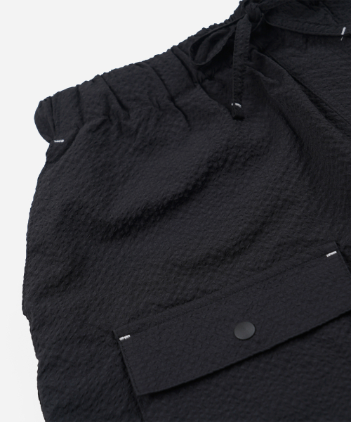 FRIZMWORKS(フリズムワークス)の「COMFORTABLE BANDING SHORTS _ BLACK(その他パンツ・メンズ・その他・MEDIUM/LARGE/X-LARGE)」の5枚目の写真