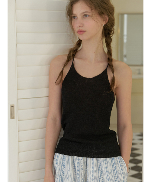RE_L(リエル)の「Halter neck knit sleeveless (black)(ニット/セーター・レディース・その他・FREE)」の2枚目の写真