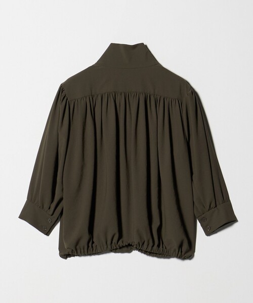 ASTRAET（アストラット）の「＜ASTRAET＞ジョーゼット ギャザー スタンドカラーブラウス（シャツ/ブラウス・レディース・モカ/オフホワイト・FREE）」の13枚目の写真
