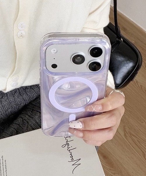 Fun & Daily(ファンアンドデイリー)の「MagSafe対応 Water ripples iPhone 16 17 Pro ProMax Case(スマホケース/カバー・レディース・オレンジ/パープル/シルバー/チャコールグレー・iPhone 17 Pro/iPhone 16 Pro/iPhone 17/iPhone 16/iPhone 17 Pro Max/iPhone 16 Pro Max)」の8枚目の写真