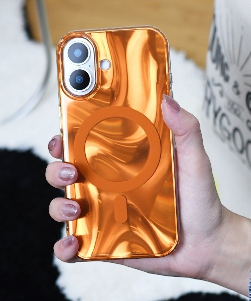 Fun & Daily(ファンアンドデイリー)の「MagSafe対応 Water ripples iPhone 16 17 Pro ProMax Case(スマホケース/カバー・レディース・オレンジ/パープル/シルバー/チャコールグレー・iPhone 17 Pro/iPhone 16 Pro/iPhone 17/iPhone 16/iPhone 17 Pro Max/iPhone 16 Pro Max)」の11枚目の写真
