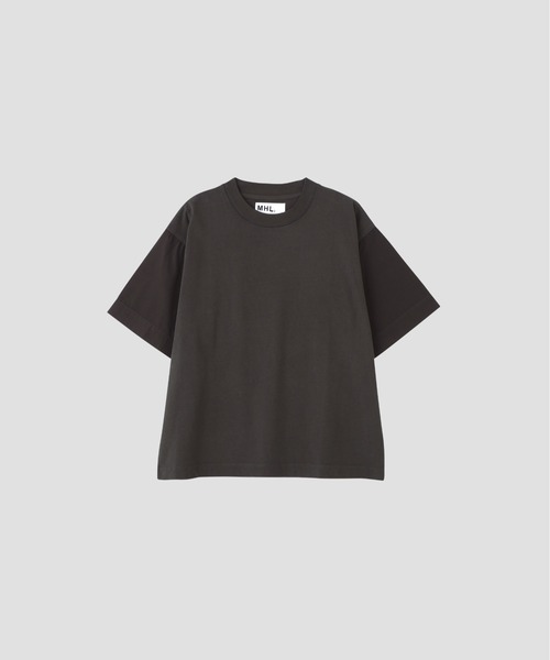 MHL.(エムエイチエル)の「GARMENT DYED COTTON JERSEY(Tシャツ/カットソー・メンズ・ホワイト/ダークグリーン/グレー・LARGE/MEDIUM)」の5枚目の写真