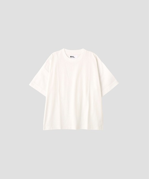 MHL.(エムエイチエル)の「GARMENT DYED COTTON JERSEY(Tシャツ/カットソー・メンズ・ホワイト/ダークグリーン/グレー・LARGE/MEDIUM)」の13枚目の写真