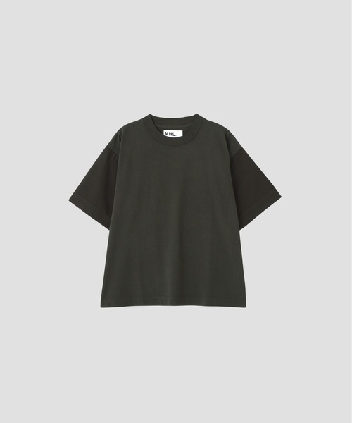 MHL.(エムエイチエル)の「GARMENT DYED COTTON JERSEY(Tシャツ/カットソー・メンズ・ホワイト/ダークグリーン/グレー・LARGE/MEDIUM)」の9枚目の写真