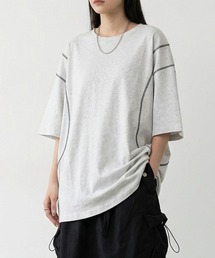 ステッチ配色ビッグTシャツ