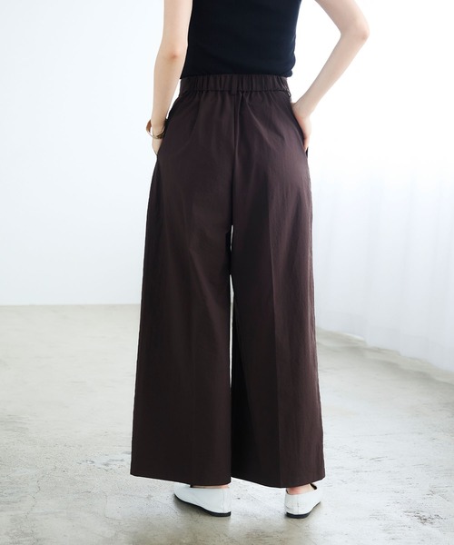 CROSS FUNCTION（クロスファンクション）の「《撥水》サマ見え イージータックワイドパンツ【CROSS FUNCTION/クロスファンクション】（その他パンツ・レディース・ネイビー/ダークブラウン・LL/L/M）」の17枚目の写真