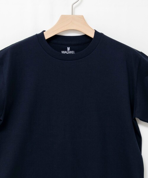 MAQWEL(マクウェル)の「【MAQWEL/マクウェル】ウォッシャブルコンパクトコーマTシャツ(Tシャツ/カットソー・レディース・グレイッシュベージュ/ホワイト/ブラウン/ネイビー・FREE)」の19枚目の写真