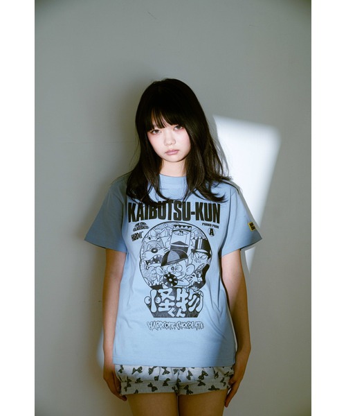 ハードコアチョコレート(ハードコアチョコレート)の「怪物くん(アラマ荘アシッドブルー)(Tシャツ/カットソー・メンズ・ダークブルー・XX-LARGE/X-LARGE/LARGE)」の7枚目の写真