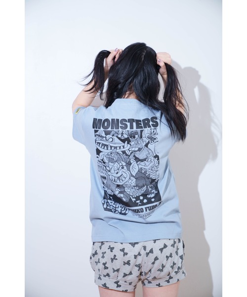 ハードコアチョコレート(ハードコアチョコレート)の「怪物くん(アラマ荘アシッドブルー)(Tシャツ/カットソー・メンズ・ダークブルー・XX-LARGE/X-LARGE/LARGE)」の11枚目の写真