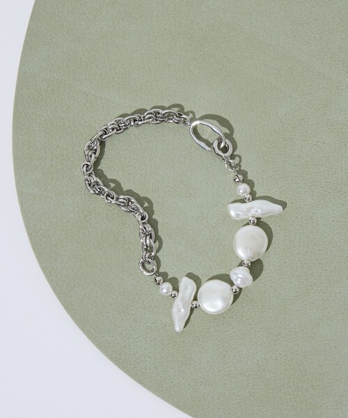 collex(コレックス)の「【dignif】【金属アレルギー対応】ブレスレット Pearl Link(ブレスレット・レディース・シルバー・フリー)」の1枚目の写真