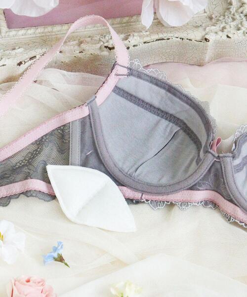 Risa Magli(リサマリ)の「アンネリー ブラジャー (B-C) <N Make Type>(ブラジャー・レディース・グレー/ホワイト/パープル・B65/C75/C70/C65/B75/B70)」の15枚目の写真