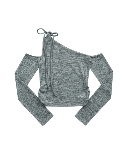 ASON（アズオン）の「MUSE CUT-OUT TEE / GRAY（Tシャツ/カットソー・レディース・その他・FREE）」の3枚目の写真
