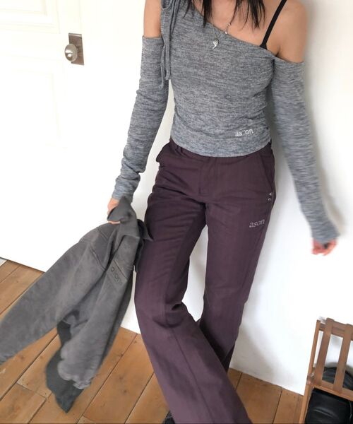 ASON（アズオン）の「MUSE CUT-OUT TEE / GRAY（Tシャツ/カットソー・レディース・その他・FREE）」の14枚目の写真