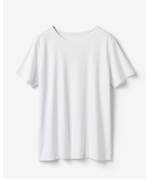 DoCLASSE（ ドゥクラッセ）の「【クルーネック・半袖／スーピマ・DoT】（Tシャツ/カットソー・レディース・グリーン/ブラック/ライトグレー/ホワイト・M/L）」の6枚目の写真