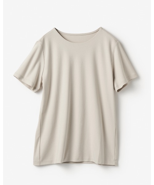 DoCLASSE（ ドゥクラッセ）の「【クルーネック・半袖／スーピマ・DoT】（Tシャツ/カットソー・レディース・グリーン/ブラック/ライトグレー/ホワイト・M/L）」の8枚目の写真
