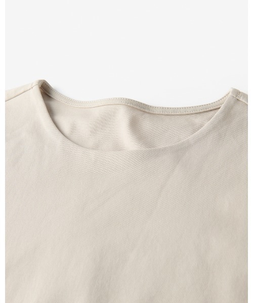 DoCLASSE（ ドゥクラッセ）の「【クルーネック・半袖／スーピマ・DoT】（Tシャツ/カットソー・レディース・グリーン/ブラック/ライトグレー/ホワイト・M/L）」の9枚目の写真
