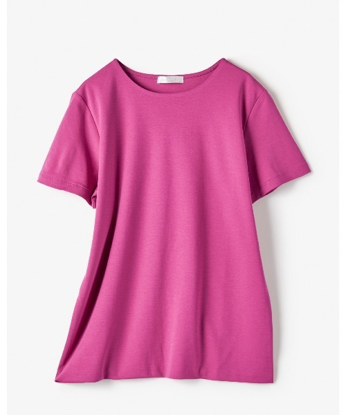 DoCLASSE（ ドゥクラッセ）の「【クルーネック・半袖／スーピマ・DoT】（Tシャツ/カットソー・レディース・グリーン/ブラック/ライトグレー/ホワイト・M/L）」の12枚目の写真
