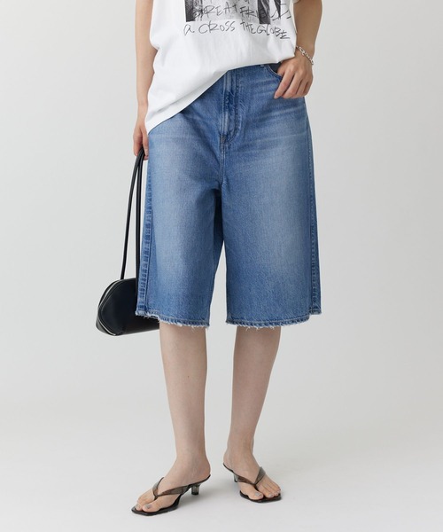 upperhights(アッパーハイツ)の「【upper hights】THE LIAM SHORT(デニムパンツ・レディース・ブルー/ブラック・23inch/24inch)」の1枚目の写真