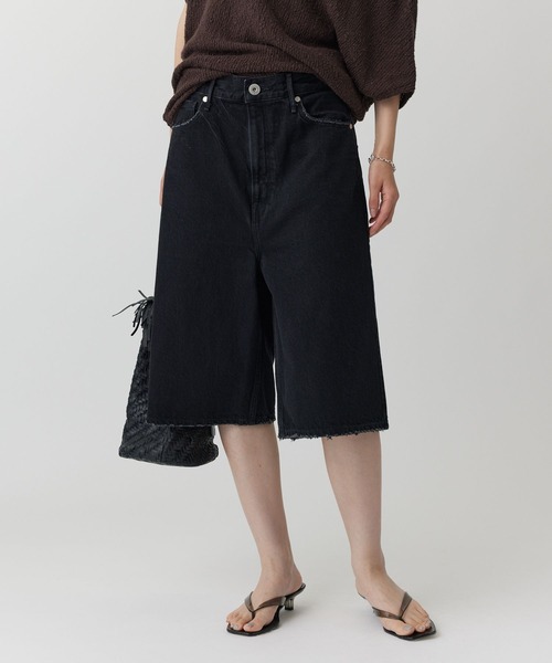 upperhights(アッパーハイツ)の「【upper hights】THE LIAM SHORT(デニムパンツ・レディース・ブルー/ブラック・23inch/24inch)」の2枚目の写真