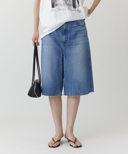 upperhights(アッパーハイツ)の「【upper hights】THE LIAM SHORT(デニムパンツ・レディース・ブルー/ブラック・23inch/24inch)」の3枚目の写真