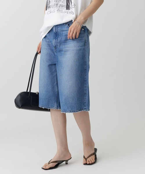 upperhights(アッパーハイツ)の「【upper hights】THE LIAM SHORT(デニムパンツ・レディース・ブルー/ブラック・23inch/24inch)」の4枚目の写真