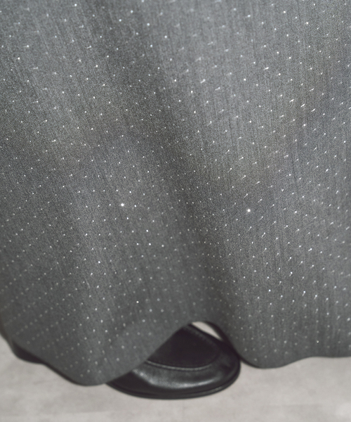 CITYSHOP(シティーショップ)の「CRYSTAL DOT LONG スカート(スカート・レディース・グレー/ブラック・36/38)」の3枚目の写真