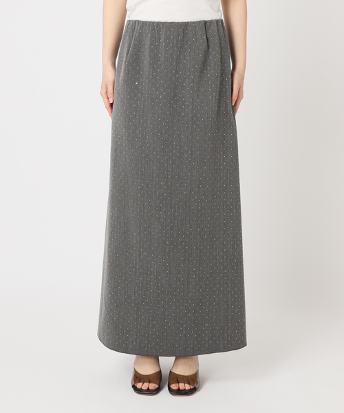 CITYSHOP(シティーショップ)の「CRYSTAL DOT LONG スカート(スカート・レディース・グレー/ブラック・36/38)」の10枚目の写真