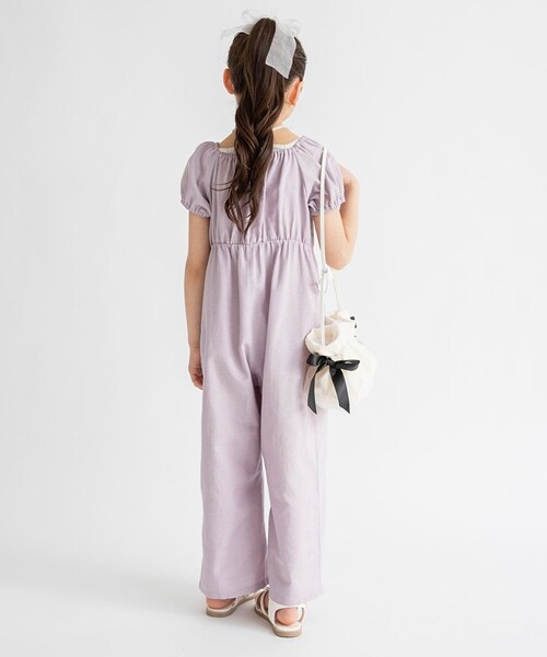 BRANSHES(ブランシェス)の「【プチレディ】シャンブレーサロペット(サロペット/オーバーオール・キッズ・サックスブルー/ラベンダー・130/120/100/110/140/90/150)」の13枚目の写真
