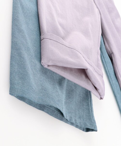 BRANSHES(ブランシェス)の「【プチレディ】シャンブレーサロペット(サロペット/オーバーオール・キッズ・サックスブルー/ラベンダー・130/120/100/110/140/90/150)」の16枚目の写真